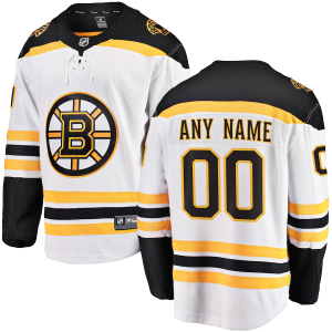 Boston Bruins Trikot Benutzerdefinierte Fanatics Branded Weiß Breakaway